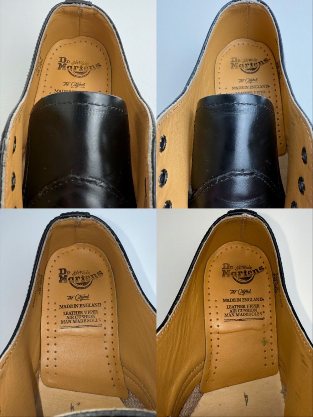 Vintage Dr. Martens England 1461 Black Smooth Leather MIE Oxfords UK 4 - Picture 13 of 16